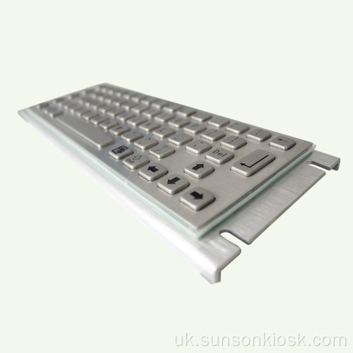 Брайлівська клавіатура для захисту від бунтів для інформаційного кіоску